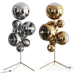 Mirror Ball Gold Stand Chandelier by Tom Dixon Floor Lamp 3D Models 3DSKY 