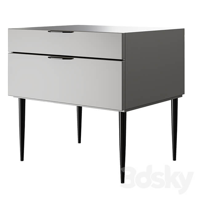 Visney C2 gray bedside table Sideboard Chest of drawer 3D Models 3DSKY
