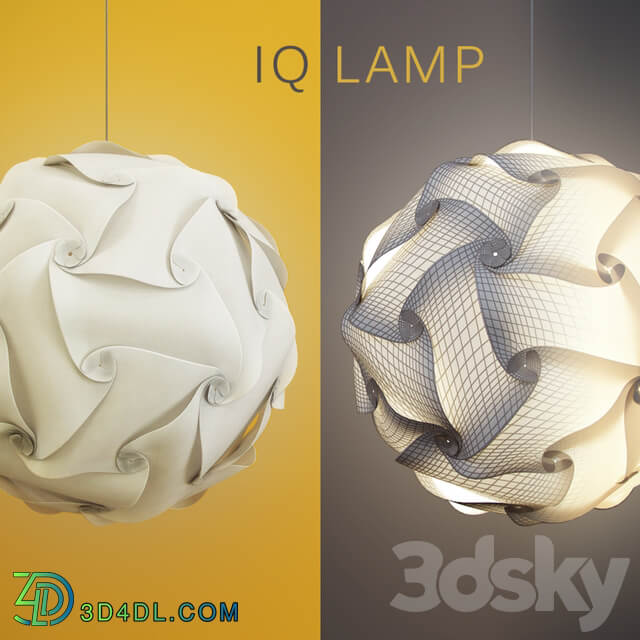 IQ lamp Pendant light 3D Models