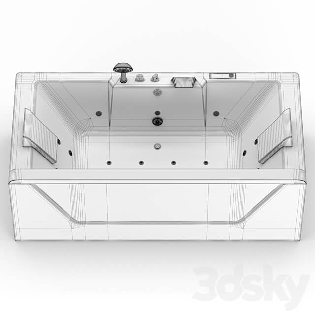 EAGO whirlpool tub 3D Models 3DSKY