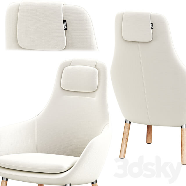 Vitra hal lounge armchair 3D Models 3DSKY
