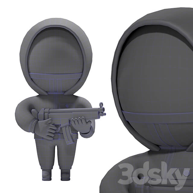 Squid Game solder 3D Models 3DSKY