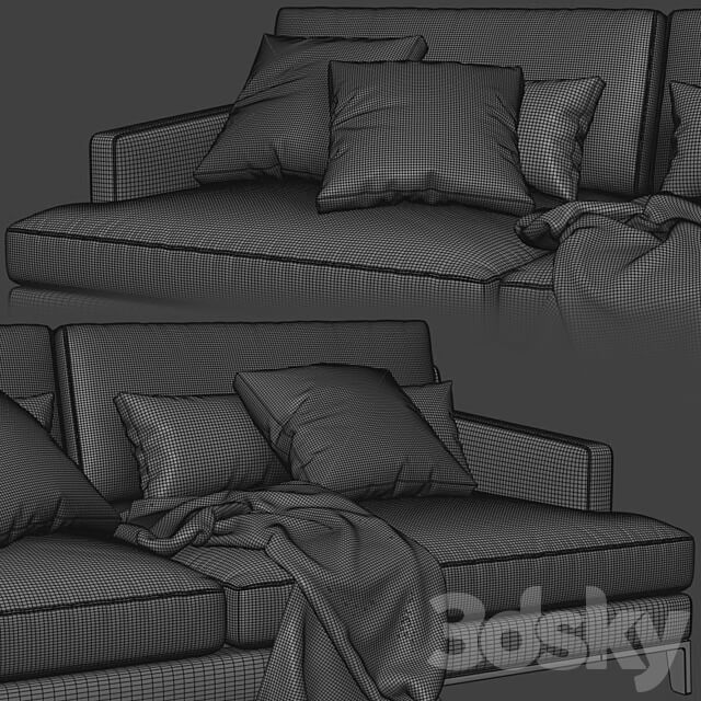 Poliform Bellport 2 Seats 3D Models 3DSKY