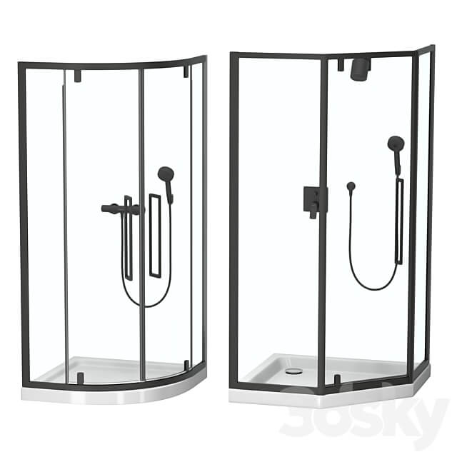 Shower enclosures by RGW set 3D Models 3DSKY