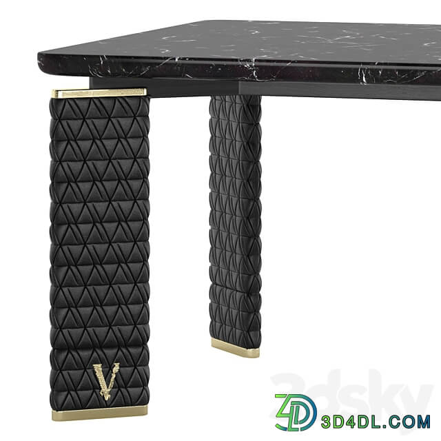 two tables Versace V Marble 3D Models 3DSKY