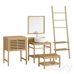 Haumea La redoute Bathroom furniture set 01 3D Models 3DSKY 