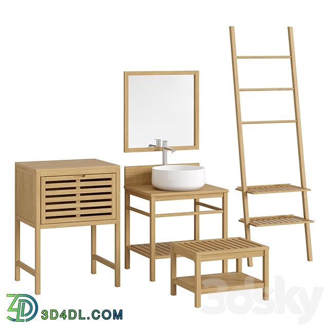 Haumea La redoute Bathroom furniture set 01 3D Models 3DSKY