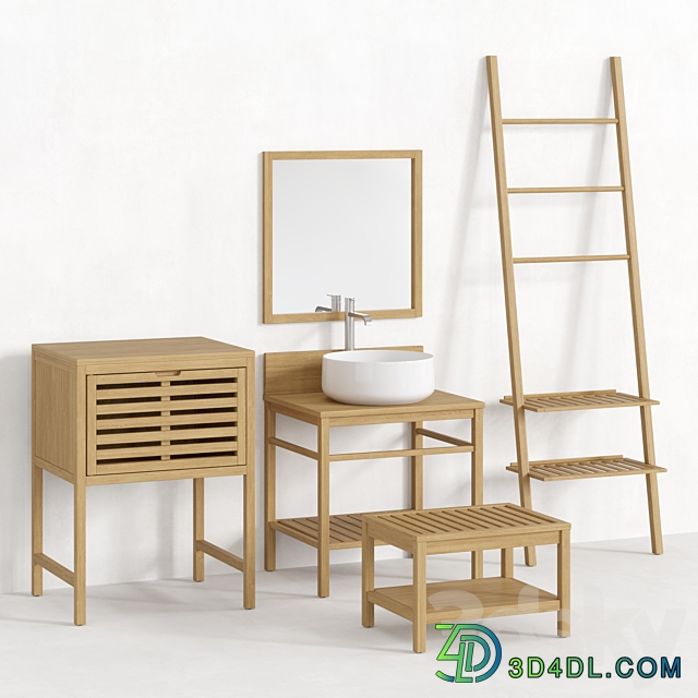 Haumea La redoute Bathroom furniture set 01 3D Models 3DSKY