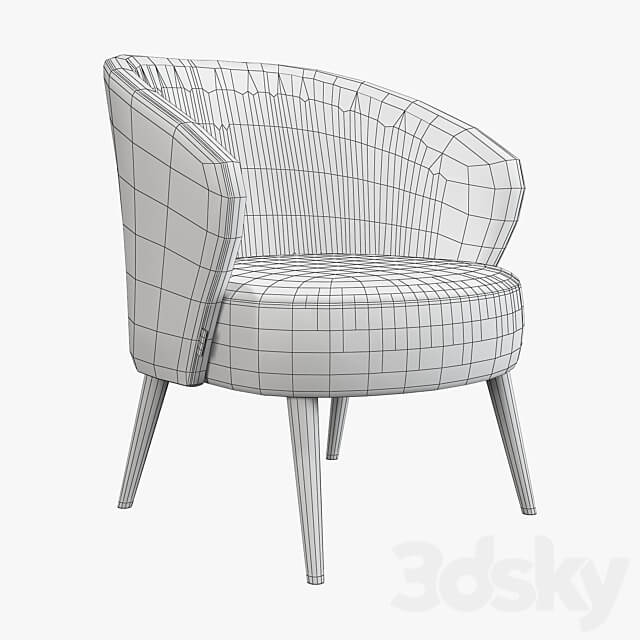 Dutchbone waldo armchair 3D Models 3DSKY