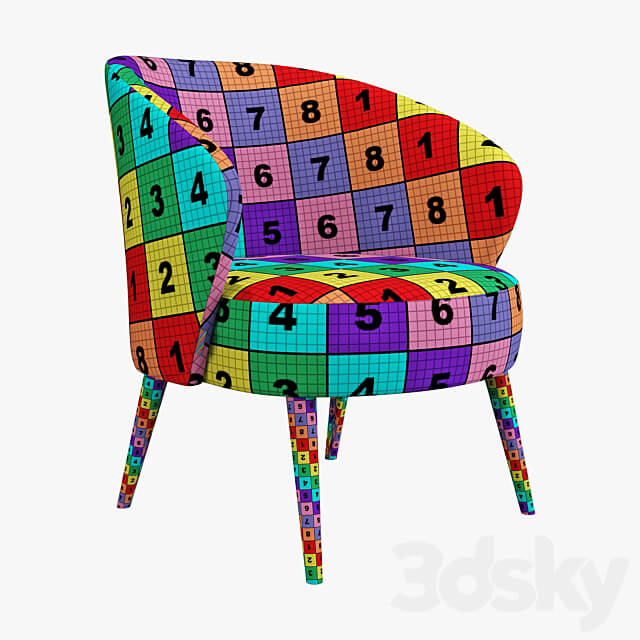 Dutchbone waldo armchair 3D Models 3DSKY
