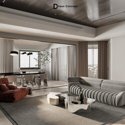  Apartment Interior Model By Trung Hau Tran 