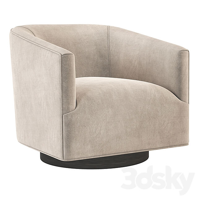 1950S Italian Shelter Chair Restoration Hardware RH 3D Models 3DSKY