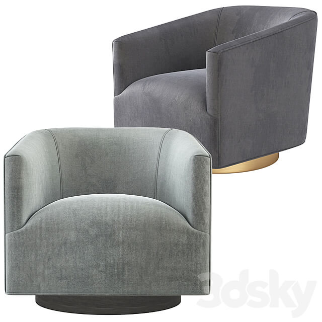 1950S Italian Shelter Chair Restoration Hardware RH 3D Models 3DSKY