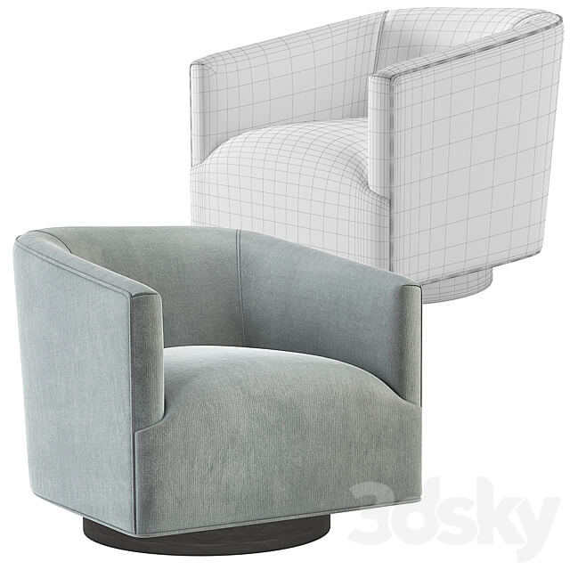 1950S Italian Shelter Chair Restoration Hardware RH 3D Models 3DSKY