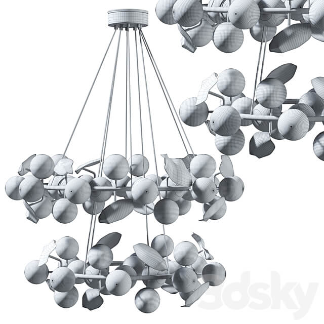 HERA ROUND II SUSPENSION LAMP BY BOCA DO LOBO Pendant light 3D Models 3DSKY