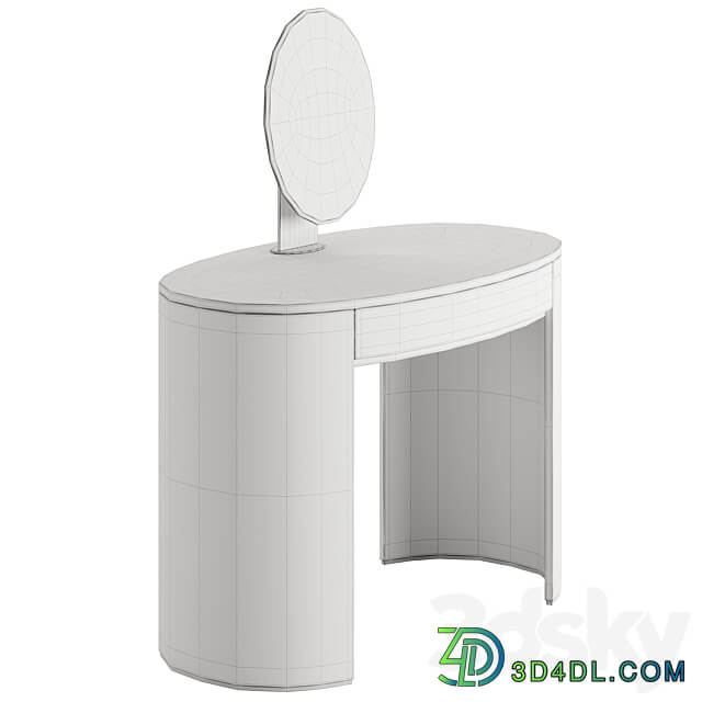 Fendi Asja Lady Desk With Mirror 3D Models 3DSKY