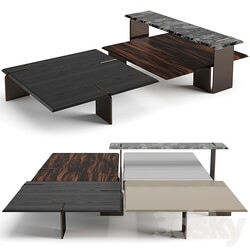 Minotti Keel square coffee tables set 3D Models 3DSKY 