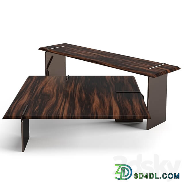 Minotti Keel square coffee tables set 3D Models 3DSKY