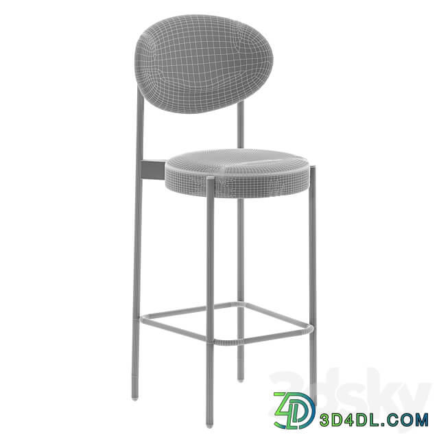 430 Barstool in Beige by Verner Panton Cosmo Arbol Corner Design Wonder 3D Models