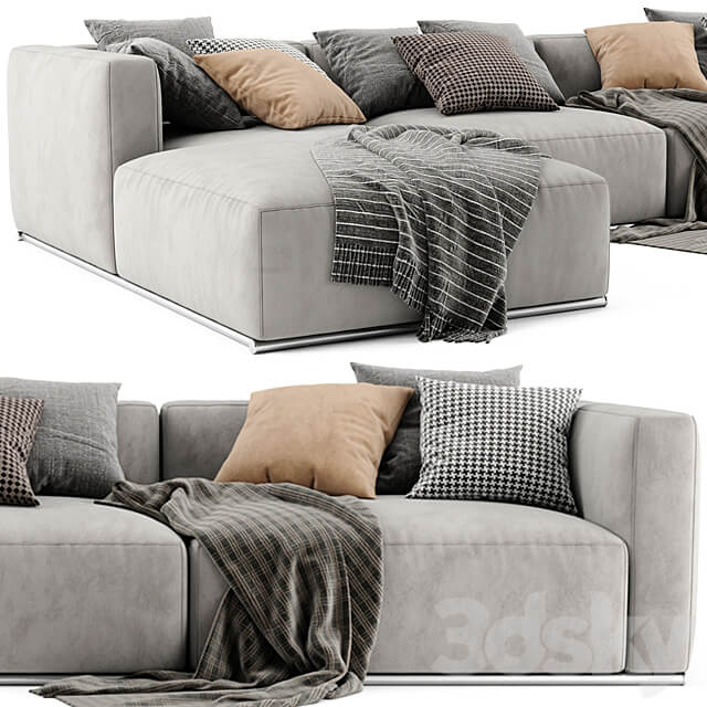 Poliform Shangai Chaise Longue Sofa 2 3D Models 3DSKY