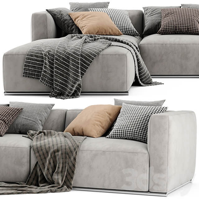 Poliform Shangai Chaise Longue Sofa 2 3D Models 3DSKY