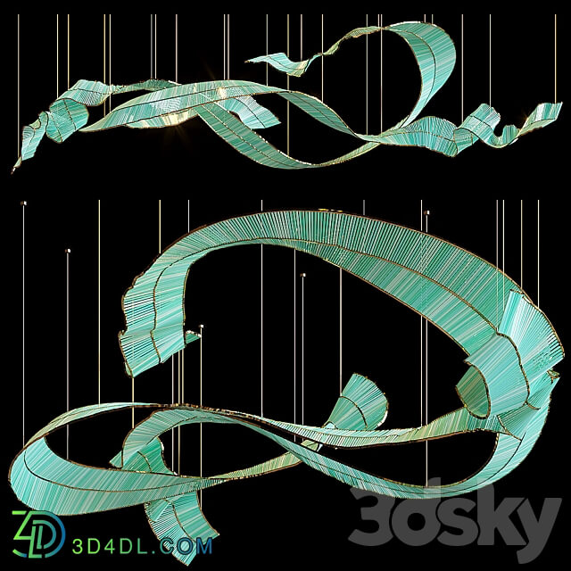 Light composition Vargov Design Ribbon Other decorative objects 3D Models 3DSKY