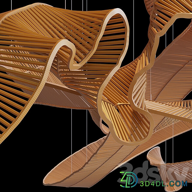 Light composition Vargov Design Ribbon Other decorative objects 3D Models 3DSKY
