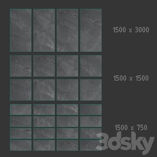 Porcelain stoneware tile 03 3D Models 3DSKY