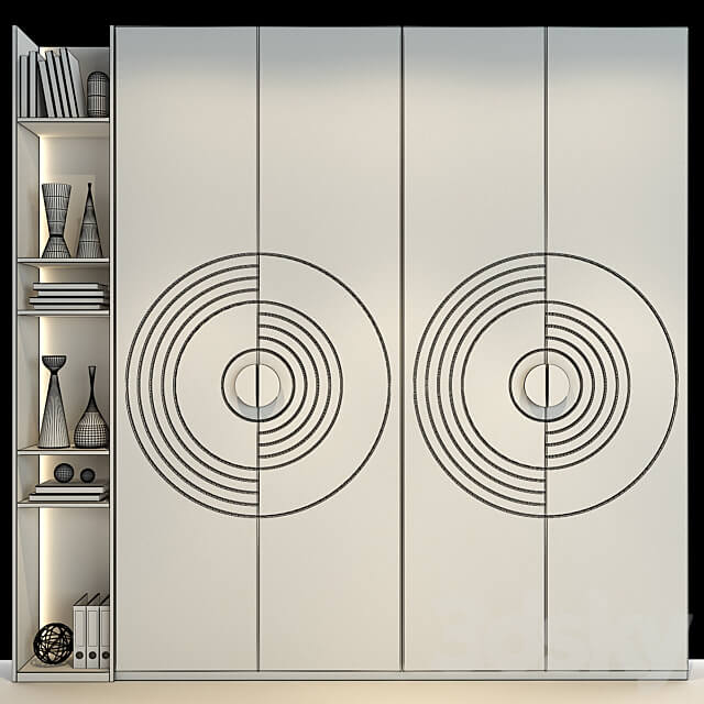 Furniture composition 176 Wardrobe Display cabinets 3D Models 3DSKY