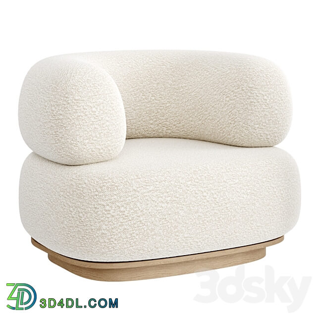 Split armchair 3D Models 3DSKY