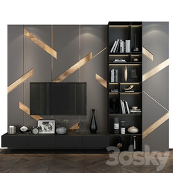 TV wall set 295 3D Models 3DSKY 