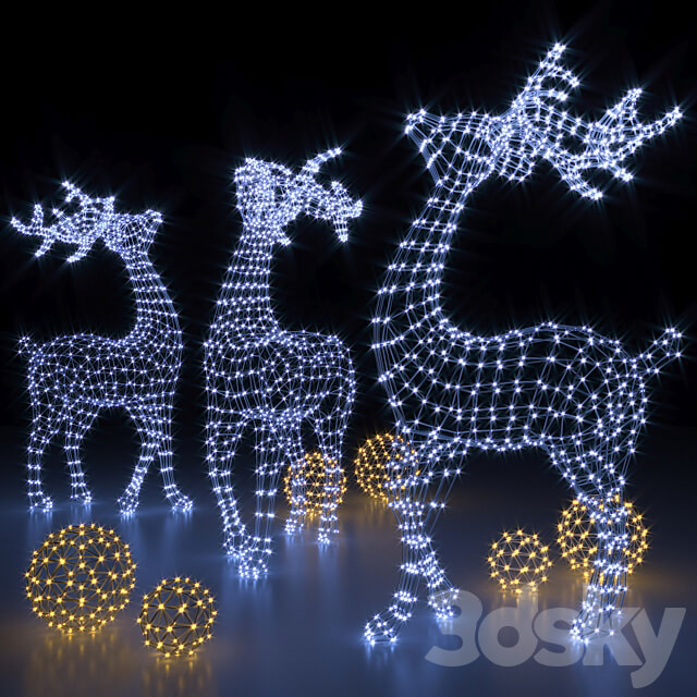 Deer garland Other 3D Models 3DSKY