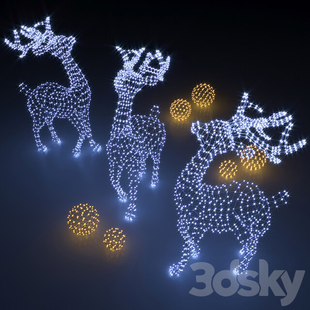 Deer garland Other 3D Models 3DSKY