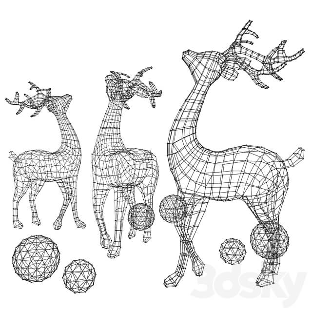 Deer garland Other 3D Models 3DSKY