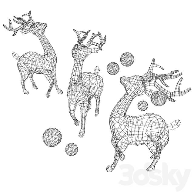 Deer garland Other 3D Models 3DSKY