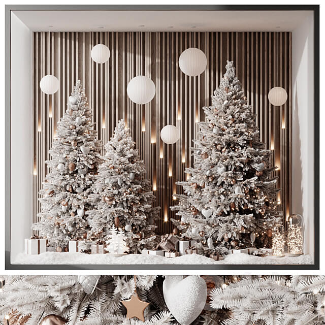 New Year 39 s showcase of the wall panels store 3D Models 3DSKY