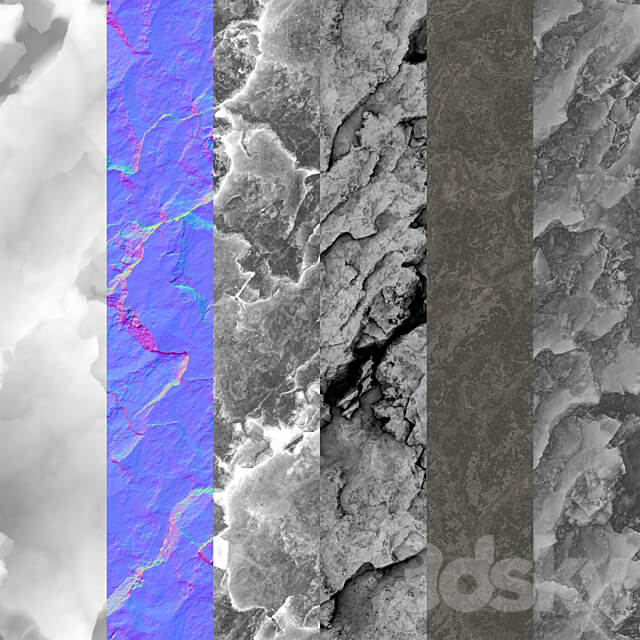 Rock cliff wall 46 3D Models 3DSKY