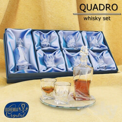Set for whiskey Quadro 