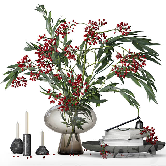 Decorative set with berry bouquet 031 3D Models 3DSKY