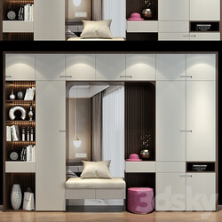 Hallway Furniture cabinet set 492 3D Models 3DSKY 