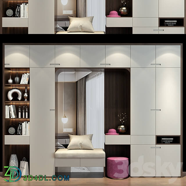 Hallway Furniture cabinet set 492 3D Models 3DSKY