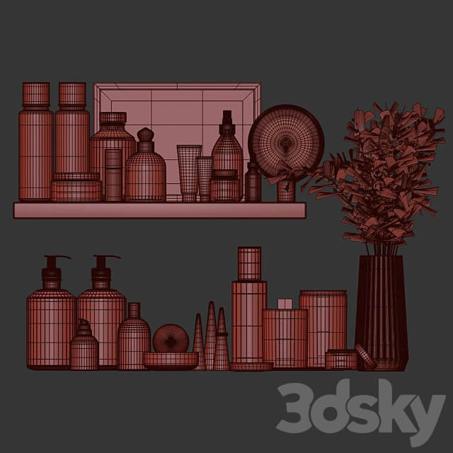 Bathroom accessories 0001 3D Models 3DSKY