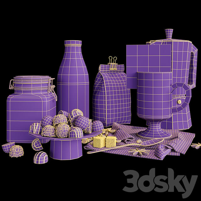 Coffee with milk 3D Models 3DSKY