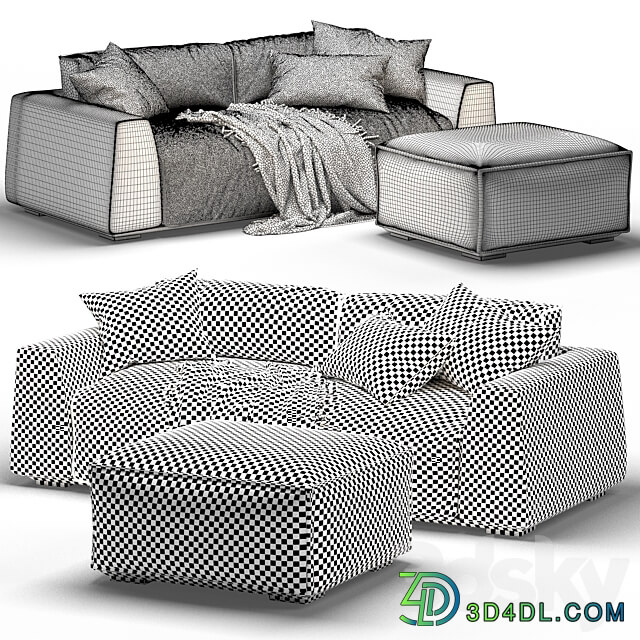 Milano Bedding Parker sofa 3D Models 3DSKY