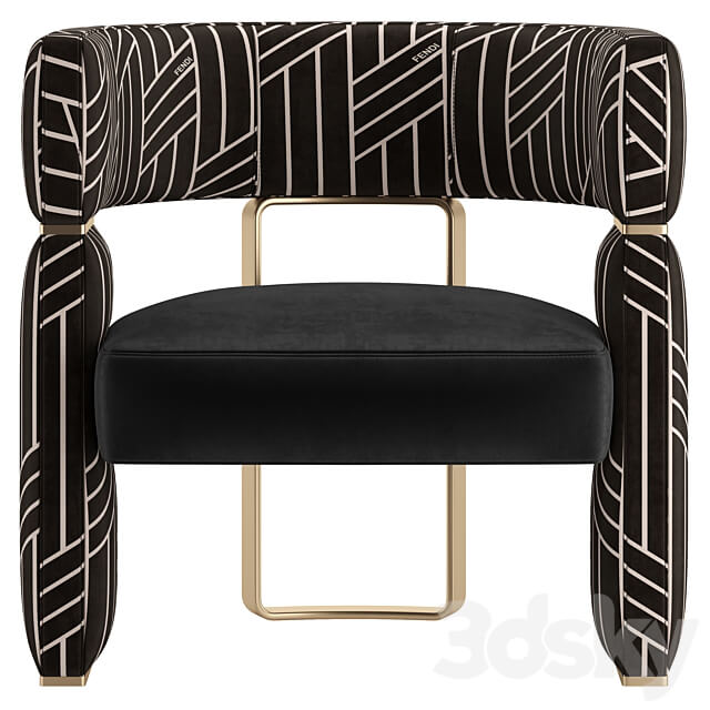 armchair Margaret by Fendi Casa 3D Models 3DSKY