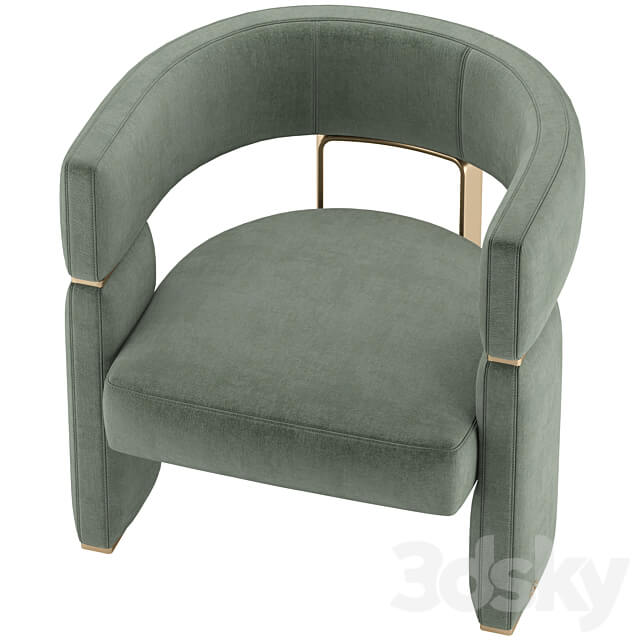 armchair Margaret by Fendi Casa 3D Models 3DSKY