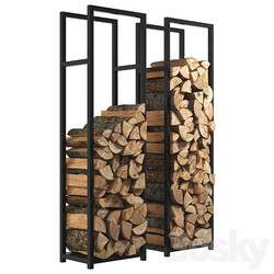 Firewood Storage Rack 8 3D Models 3DSKY 