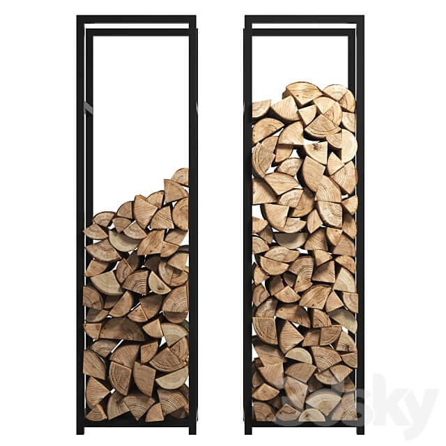 Firewood Storage Rack 8 3D Models 3DSKY