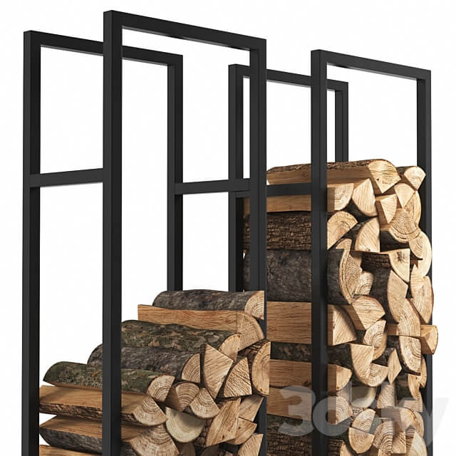 Firewood Storage Rack 8 3D Models 3DSKY