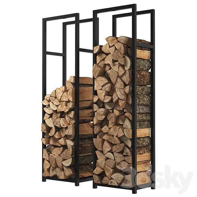 Firewood Storage Rack 8 3D Models 3DSKY